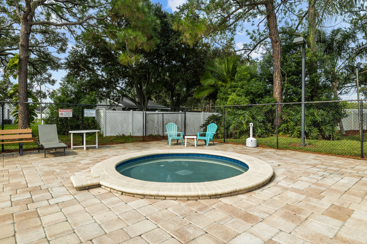 The recreation area includes a children's pool.