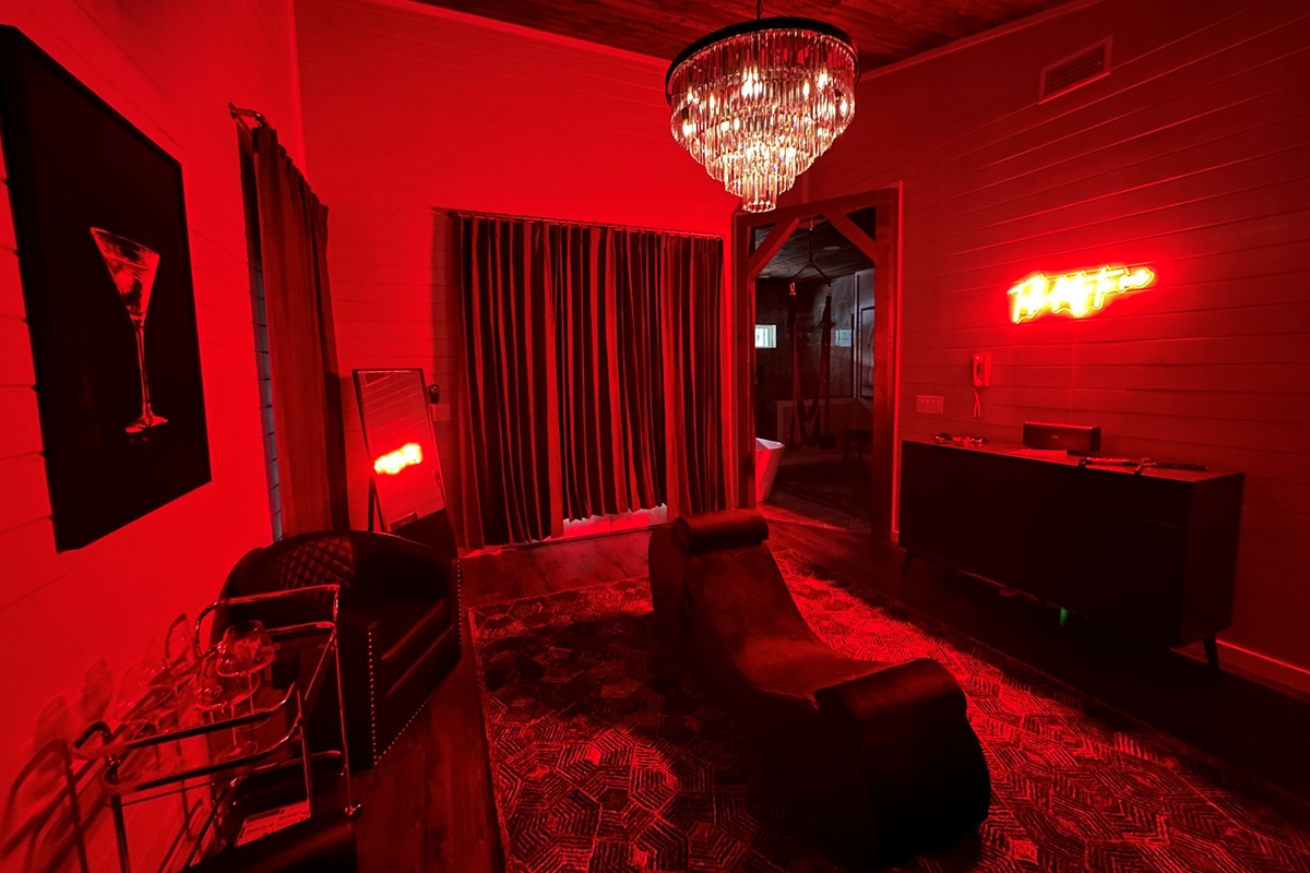 Behind the doors of the Spice Room, you will find an inviting space to relax and enjoy time with your favorite person. Think erotic and playful. 