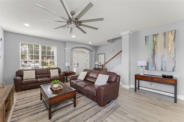 Entrance and Living Room