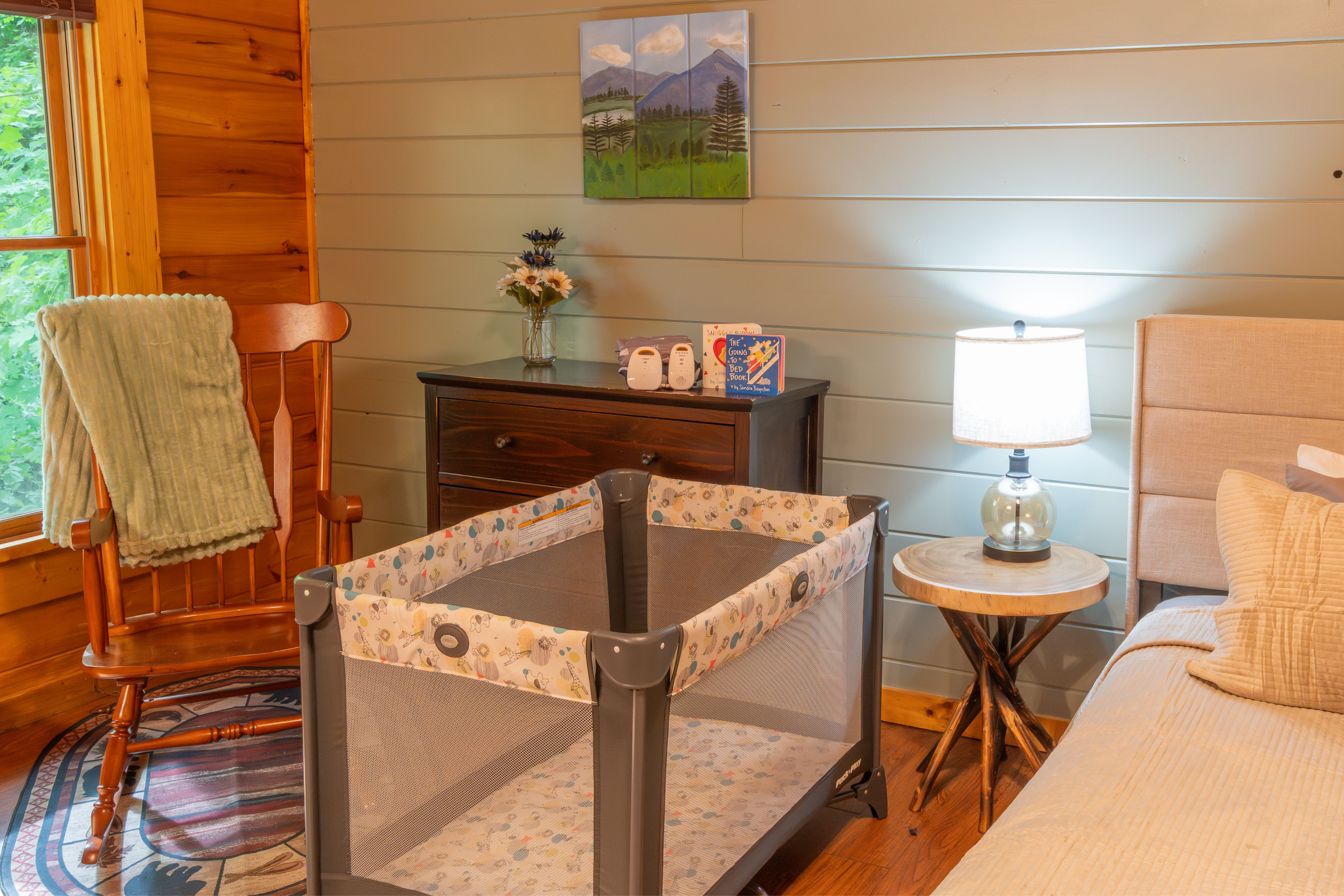 With the pack n play and other baby amenities provided, we make travel easy for you.