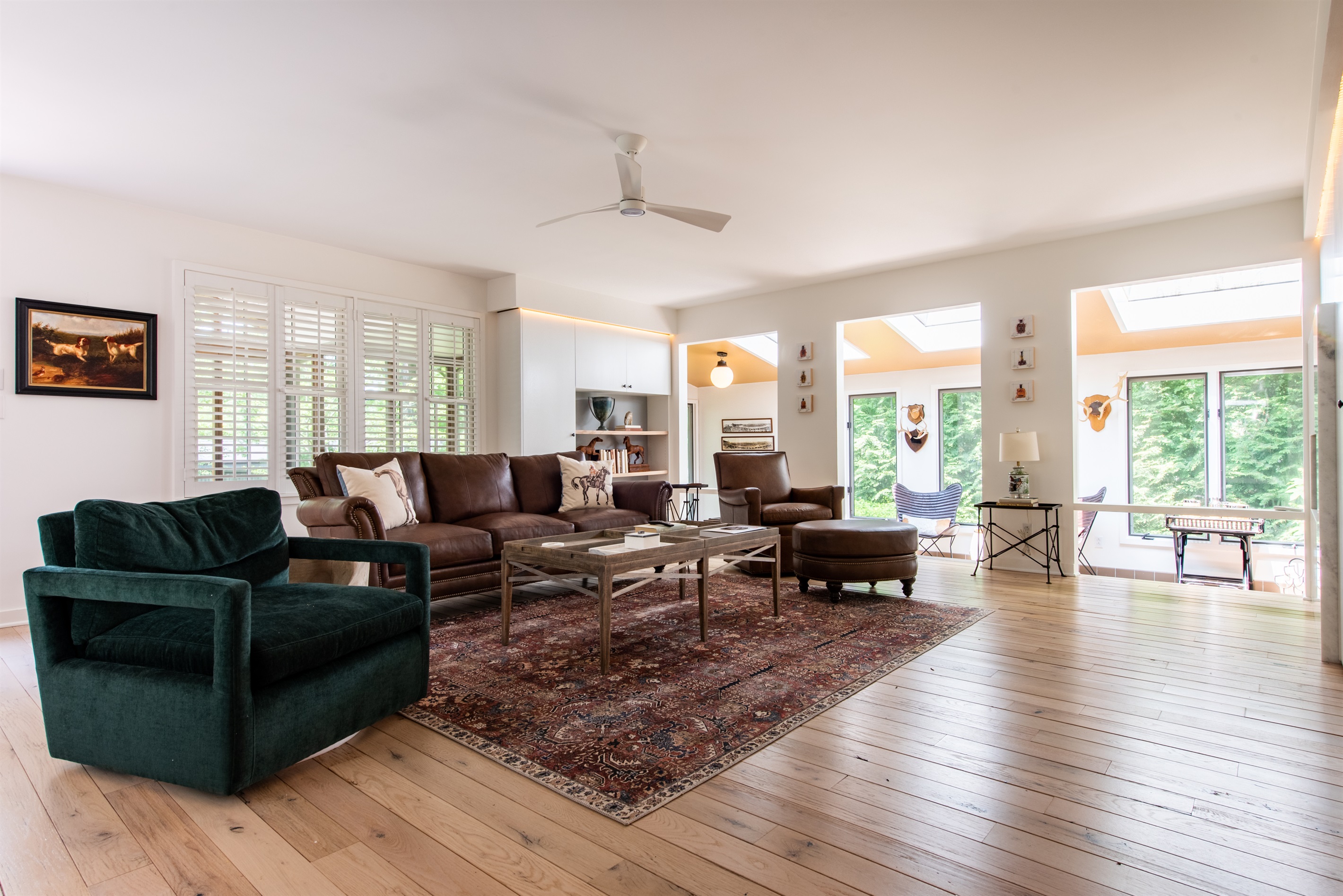 Inviting living room featuring plush sofas, ideal for lounging and gatherings.