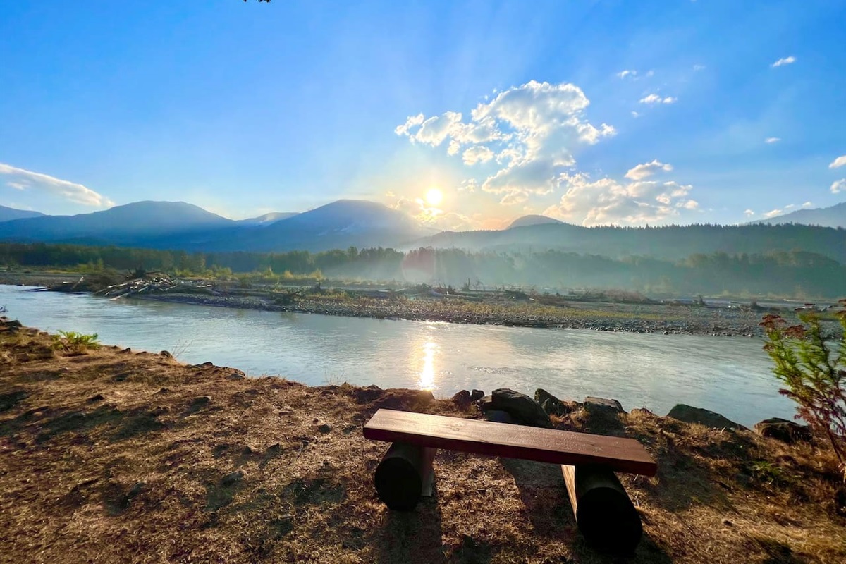 Cowlitz River, just South of our driveway.