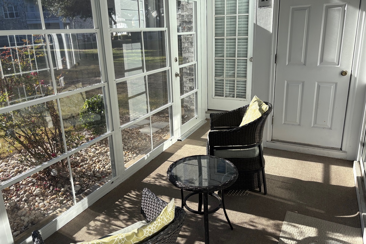 Screen Door off Back Porch