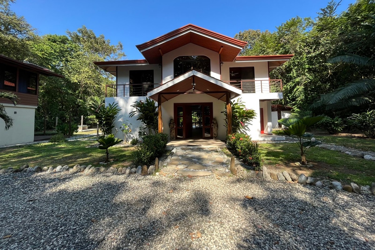 Casa Sirena is a gated private villa. This is the main entrance.