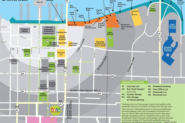 Map of Downtown Bradenton