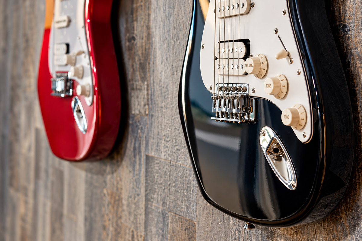 Rock and roll decor gives it a modern, edgy vibe.