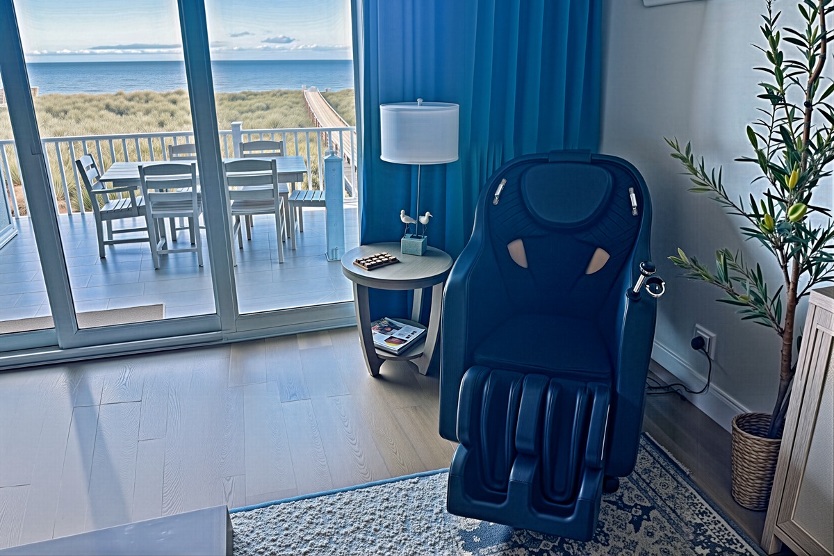 Full-body massage chair for peak vacation mode 💆‍♂️
Unwind after the beach with deep relaxation right in the living room—kick back, press start, and let the stress melt away.