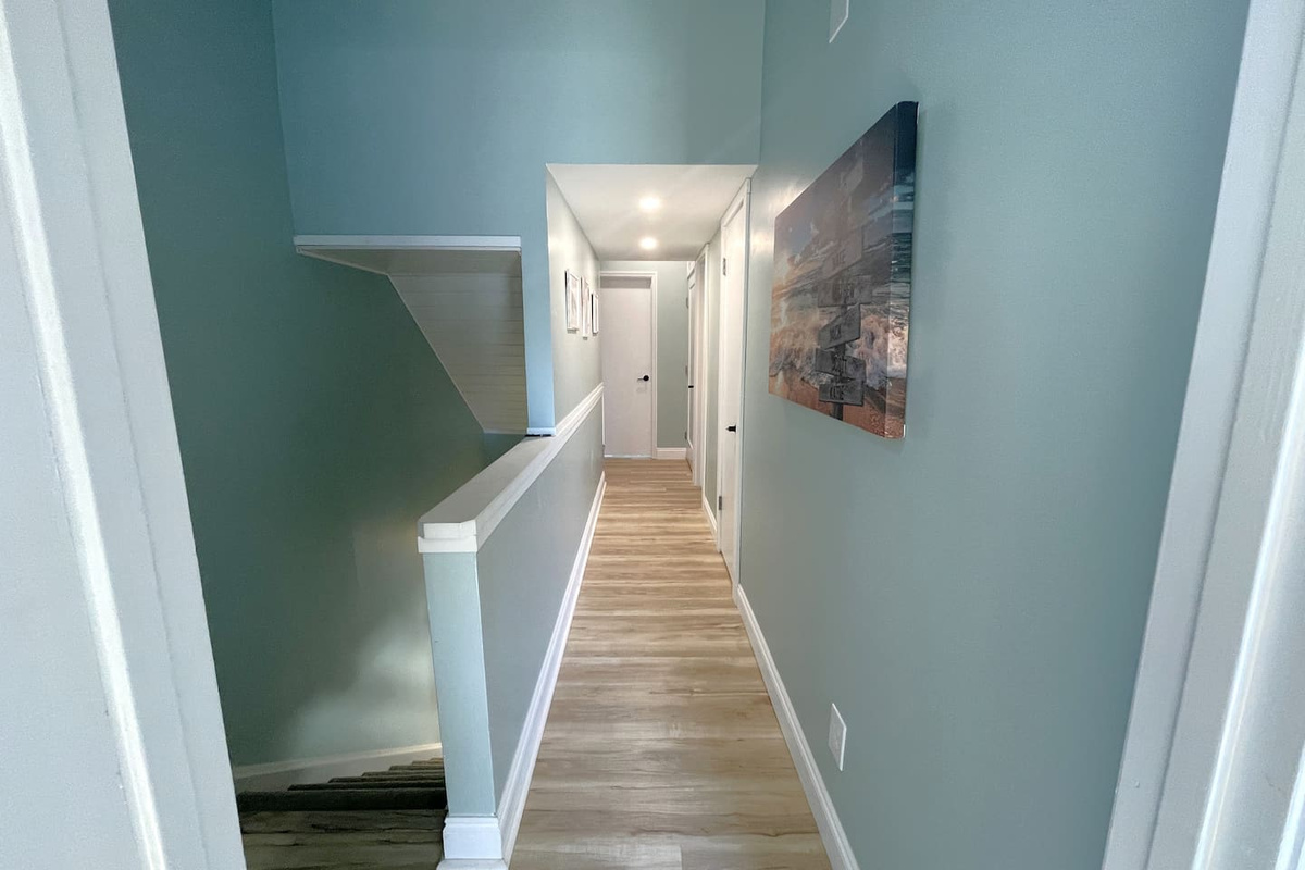 Hallway and Stairs down to Main Level