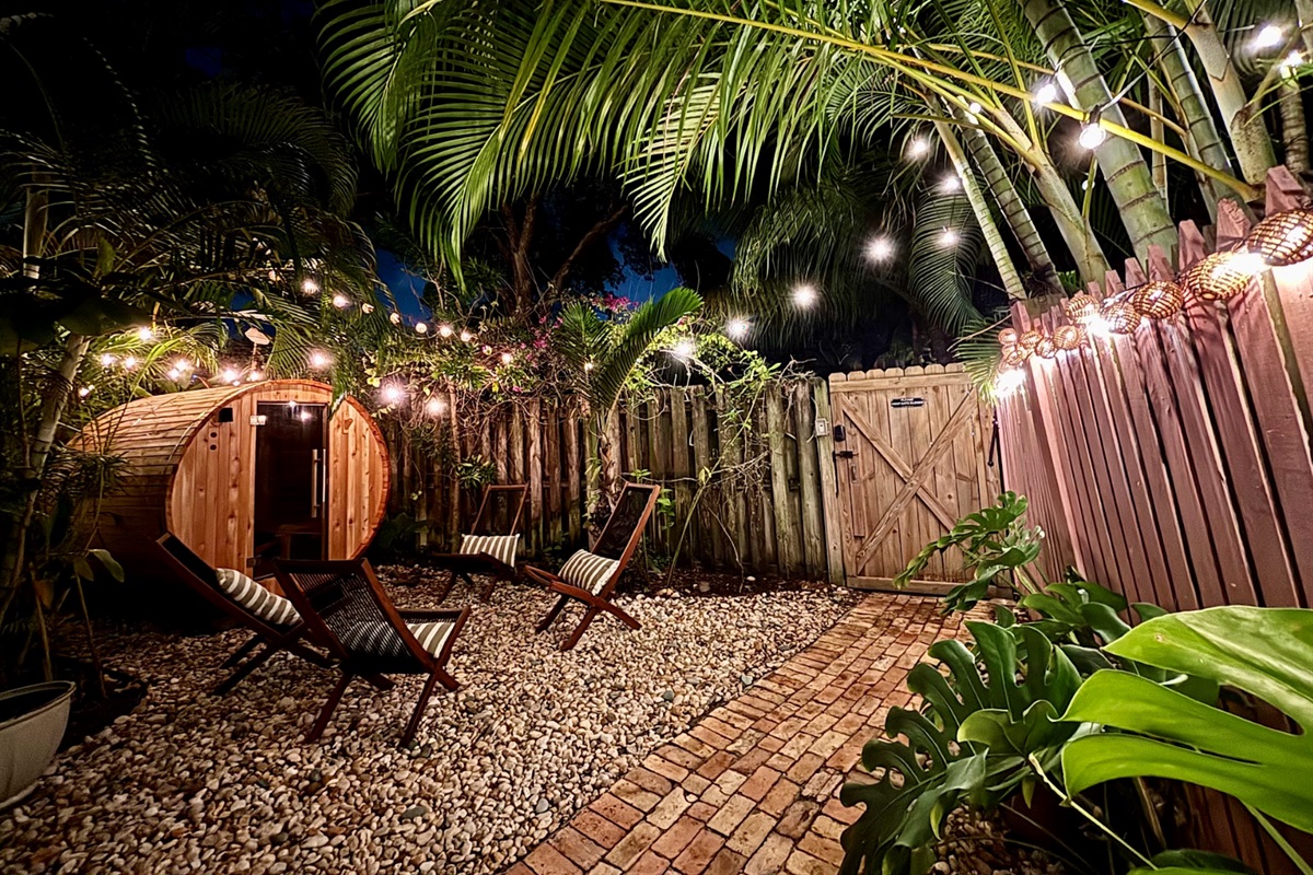 Enjoy the wellness area, including a new barrel sauna.