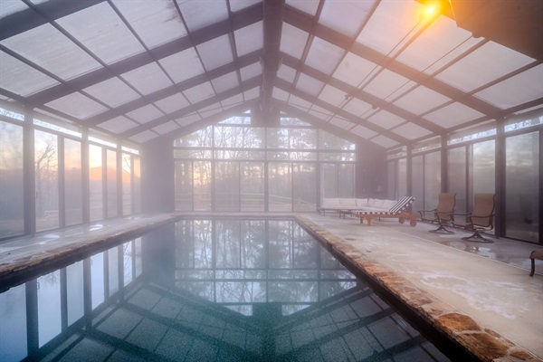 Year-round heated indoor pool