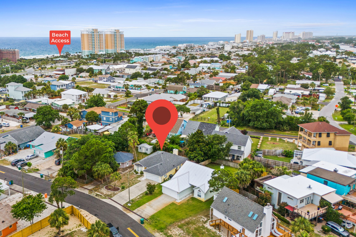 Pinpoint of House and Beach Access