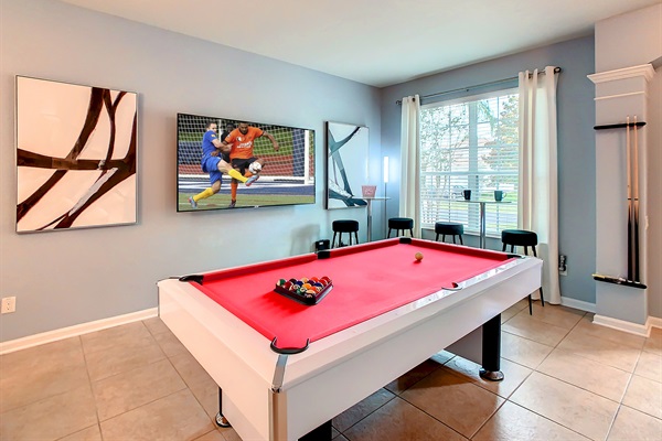Adult Area With Pool Table And 75" TV
