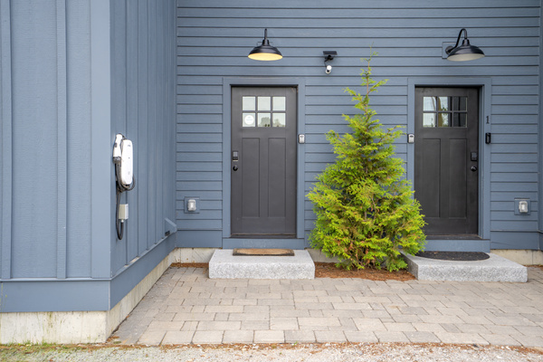 A welcoming private entrance provides easy access to your mountain retreat.