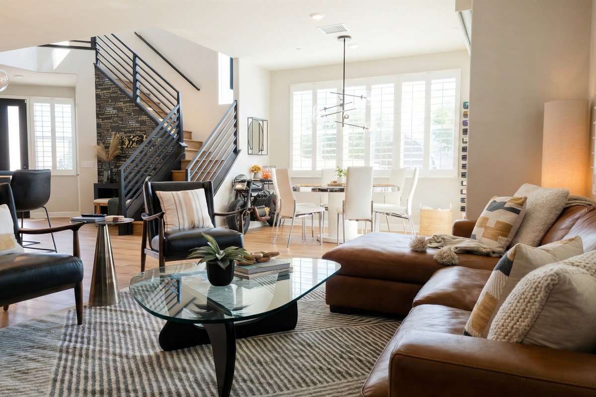 The floor plan features windows throughout for tons of natural light.