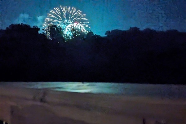 Fireworks visible from our home