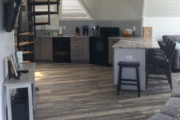 Well equipped, large kitchen