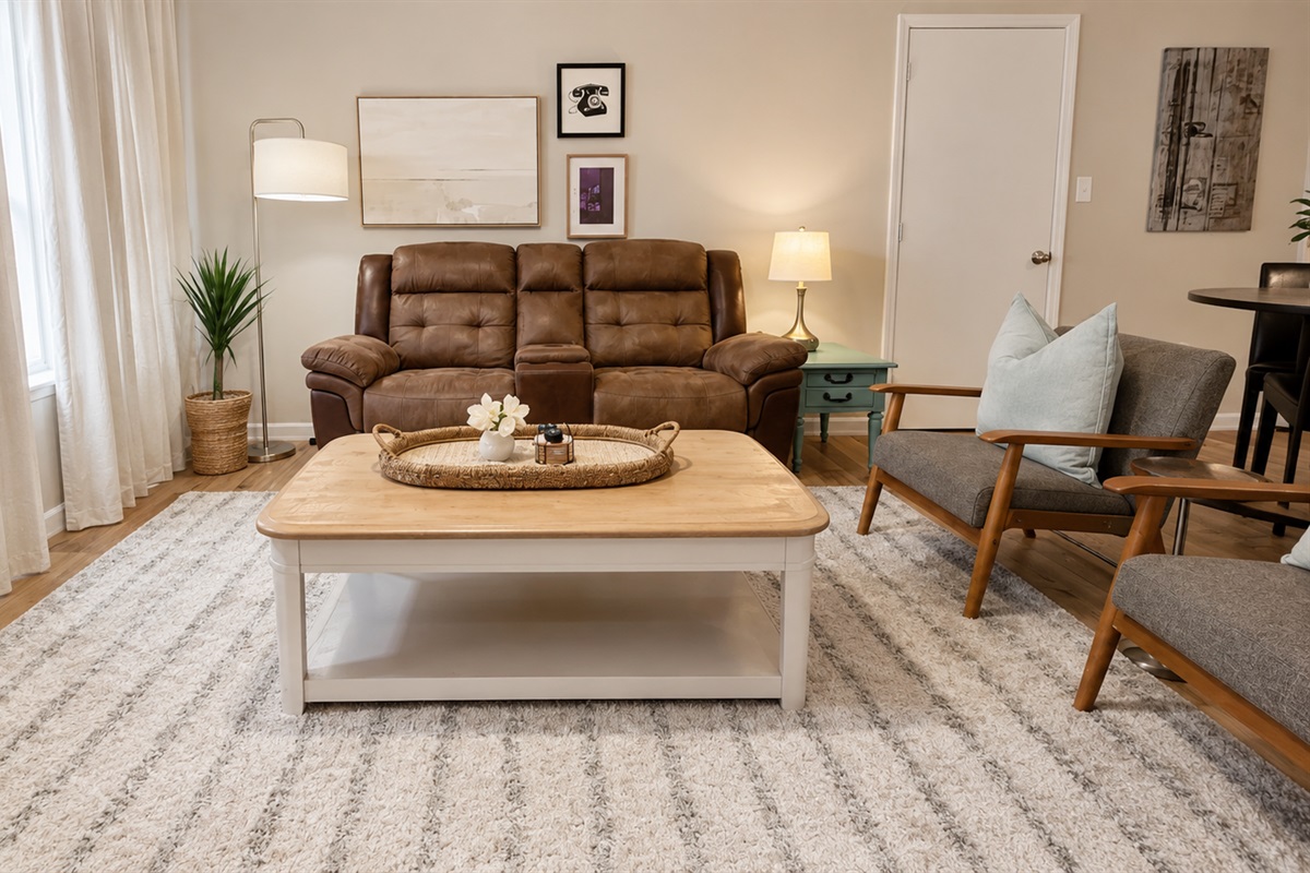Enjoy the comfort of a stylish and spacious living area.