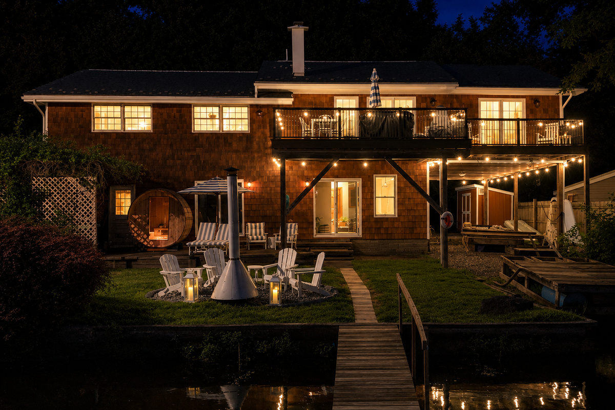 Evenings by the river are pure magic—twinkling café lights, glowing interiors, and peaceful waterfront reflections invite you to slow down and unwind.