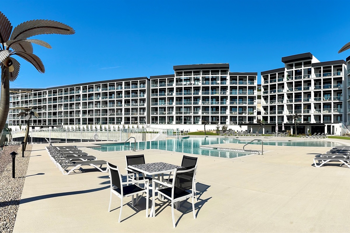 Lots of loungers and areas for all guests.