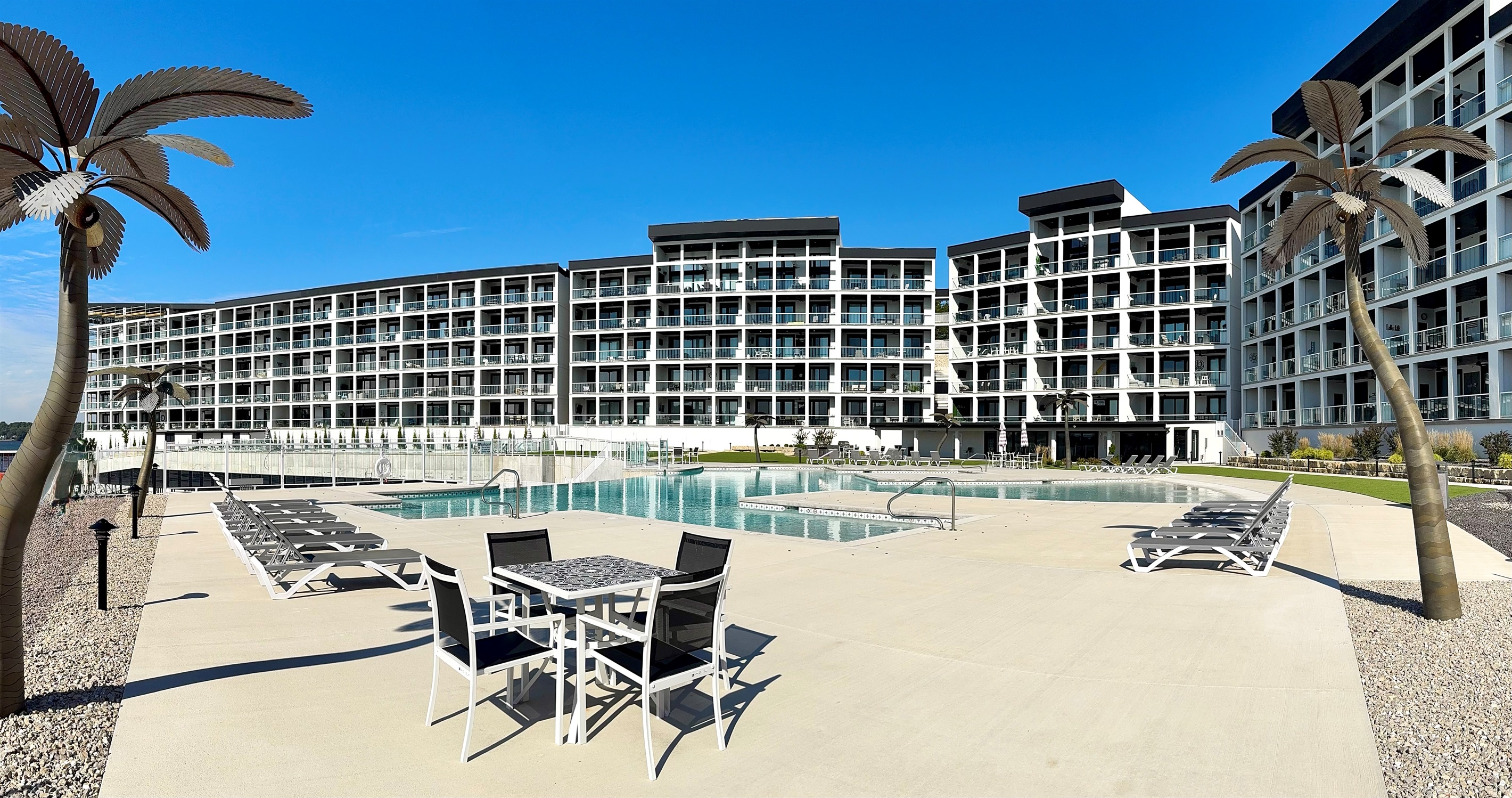 Lots of loungers and areas for all guests.