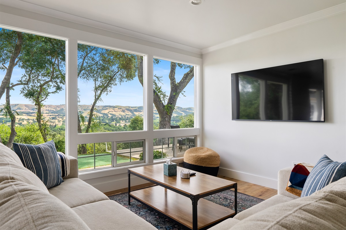 Whether it’s movie night or a quiet morning, this space is made for you. 