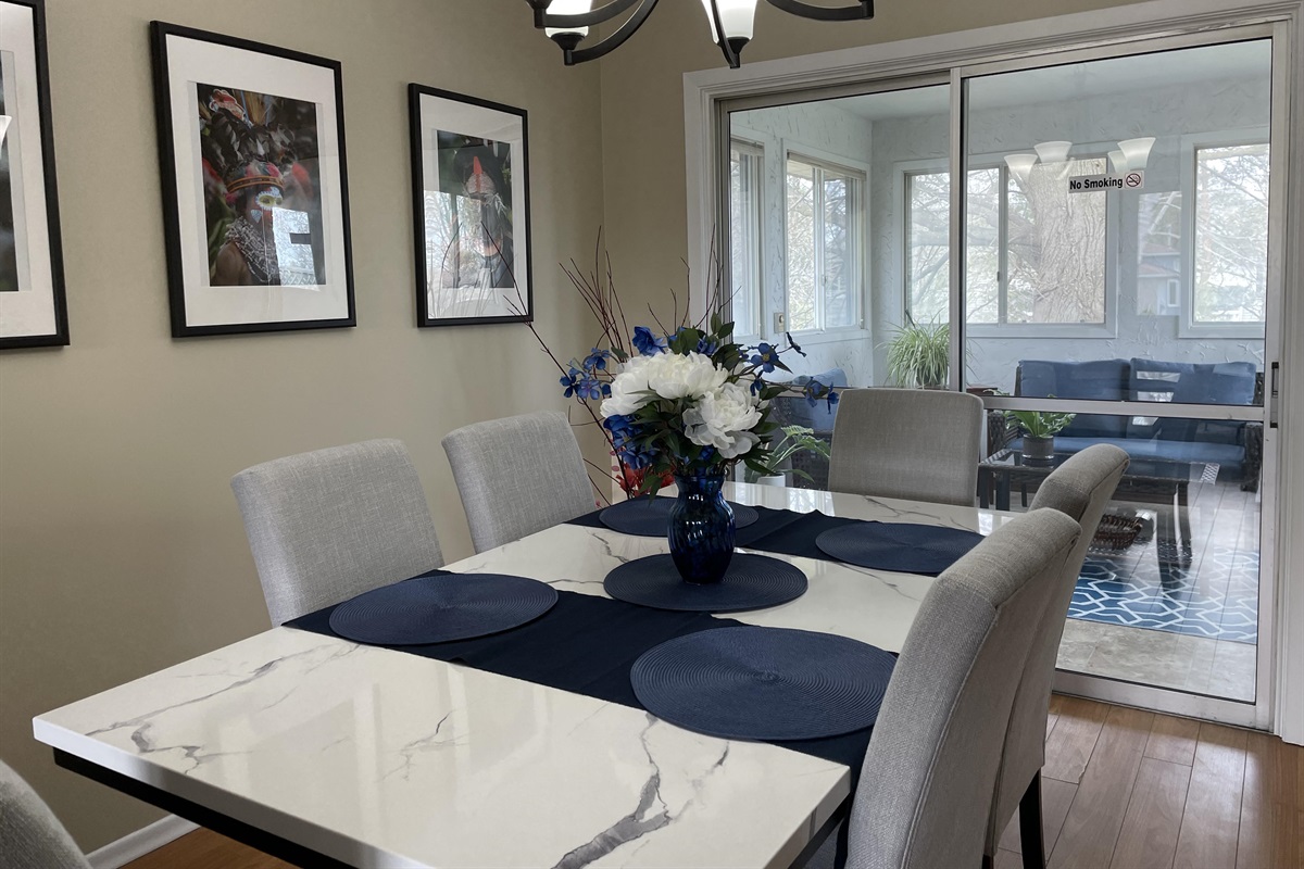 Sunroom off Dining Room