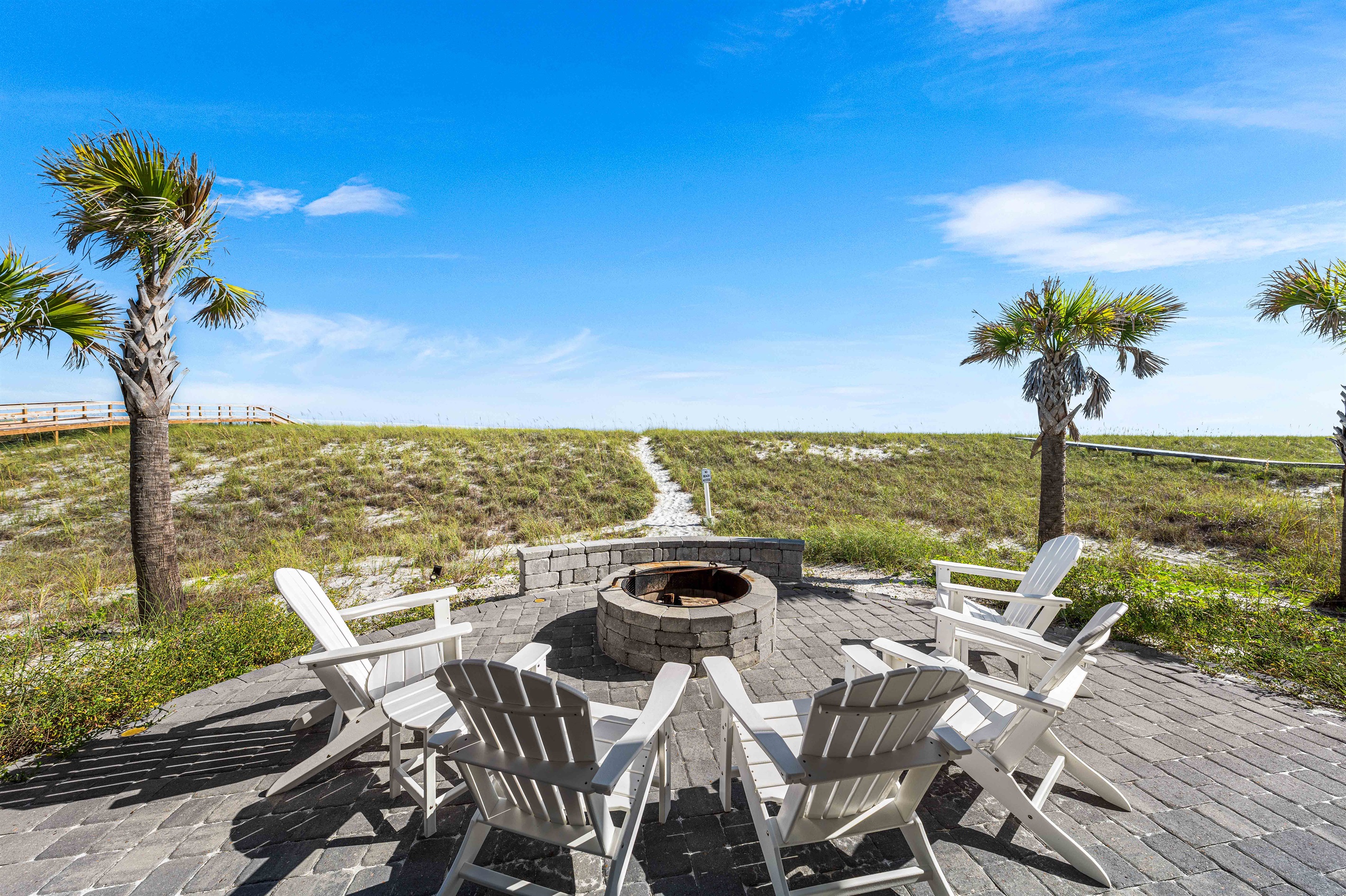 Fire Pit for Sunset Watching!