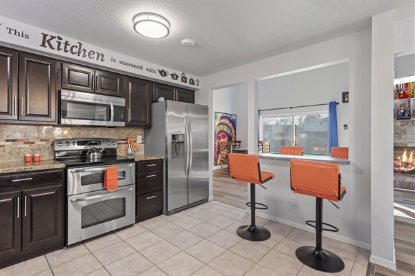 Explore the chef within you in our well-stocked kitchen