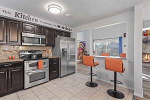 Explore the chef within you in our well-stocked kitchen