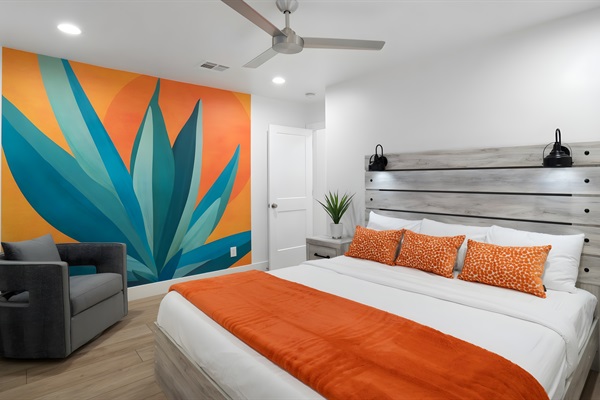 Unwind in one of 4 luxurious King beds