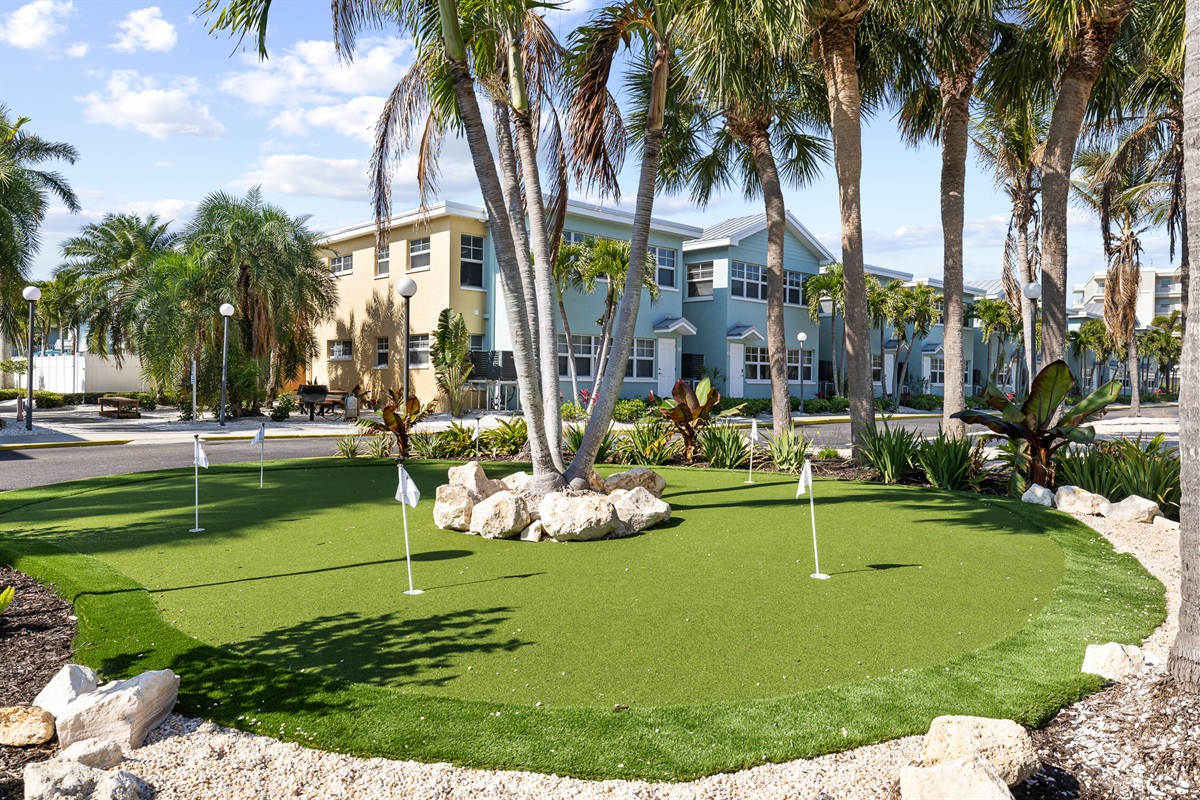 Practice your putting if you have brought your Clubs!