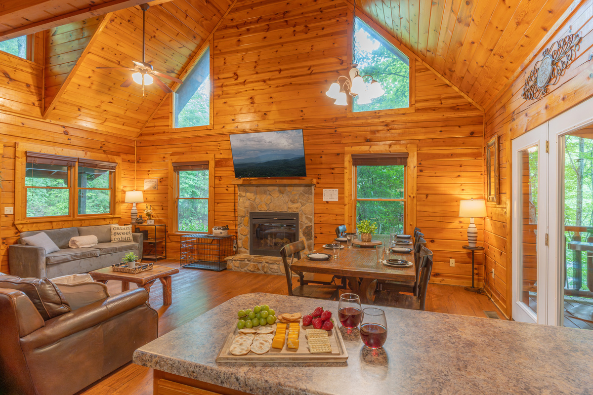 Our open main floor offers plenty of space to spread out yet still be together.