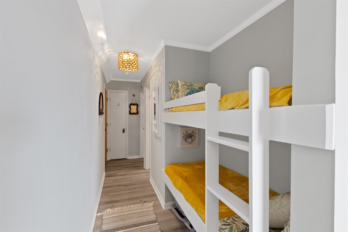 Hallway bunks are great for children!