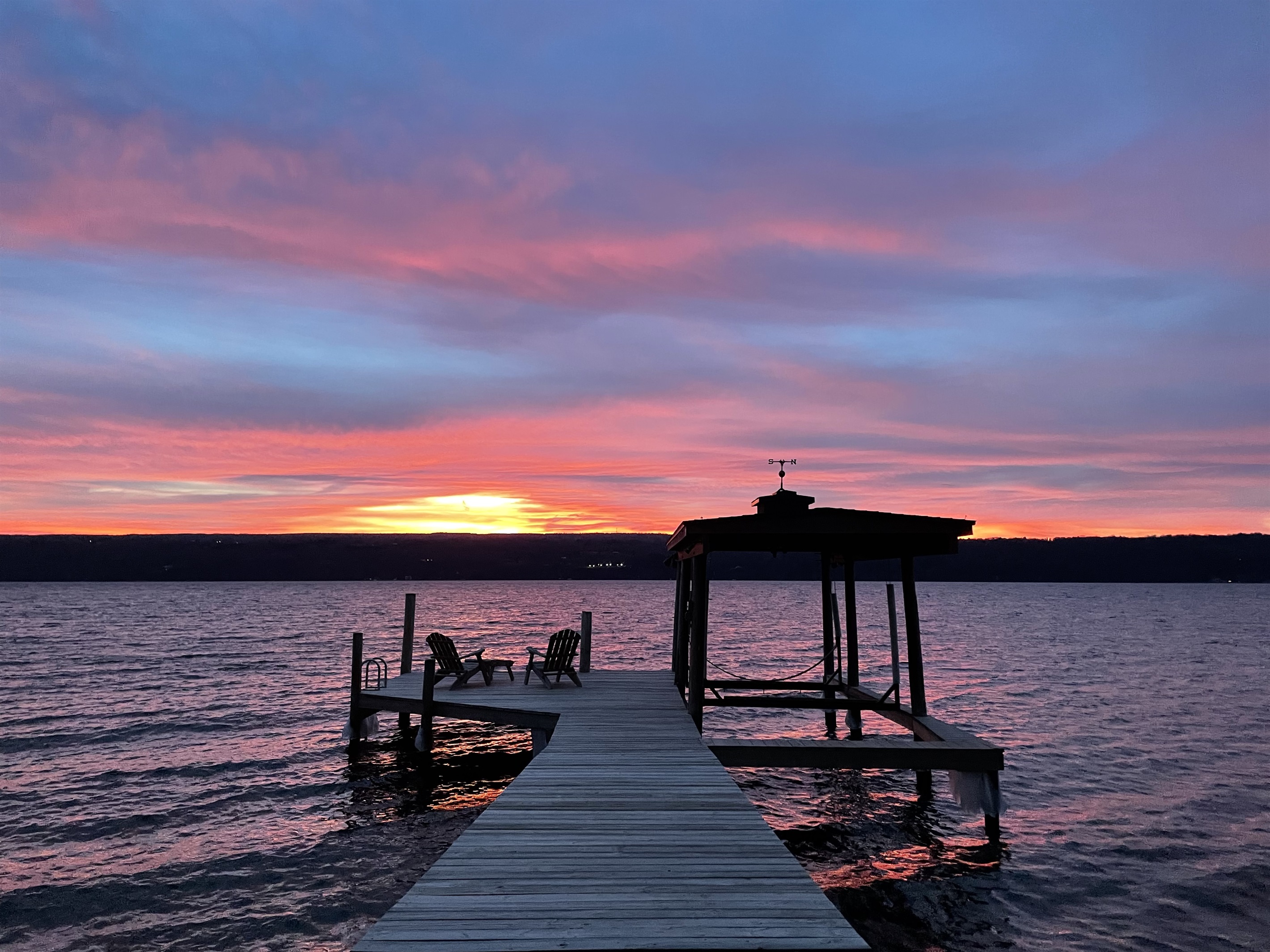 Winter Sunset | The beach front faces west - great sunsets nearly every night!