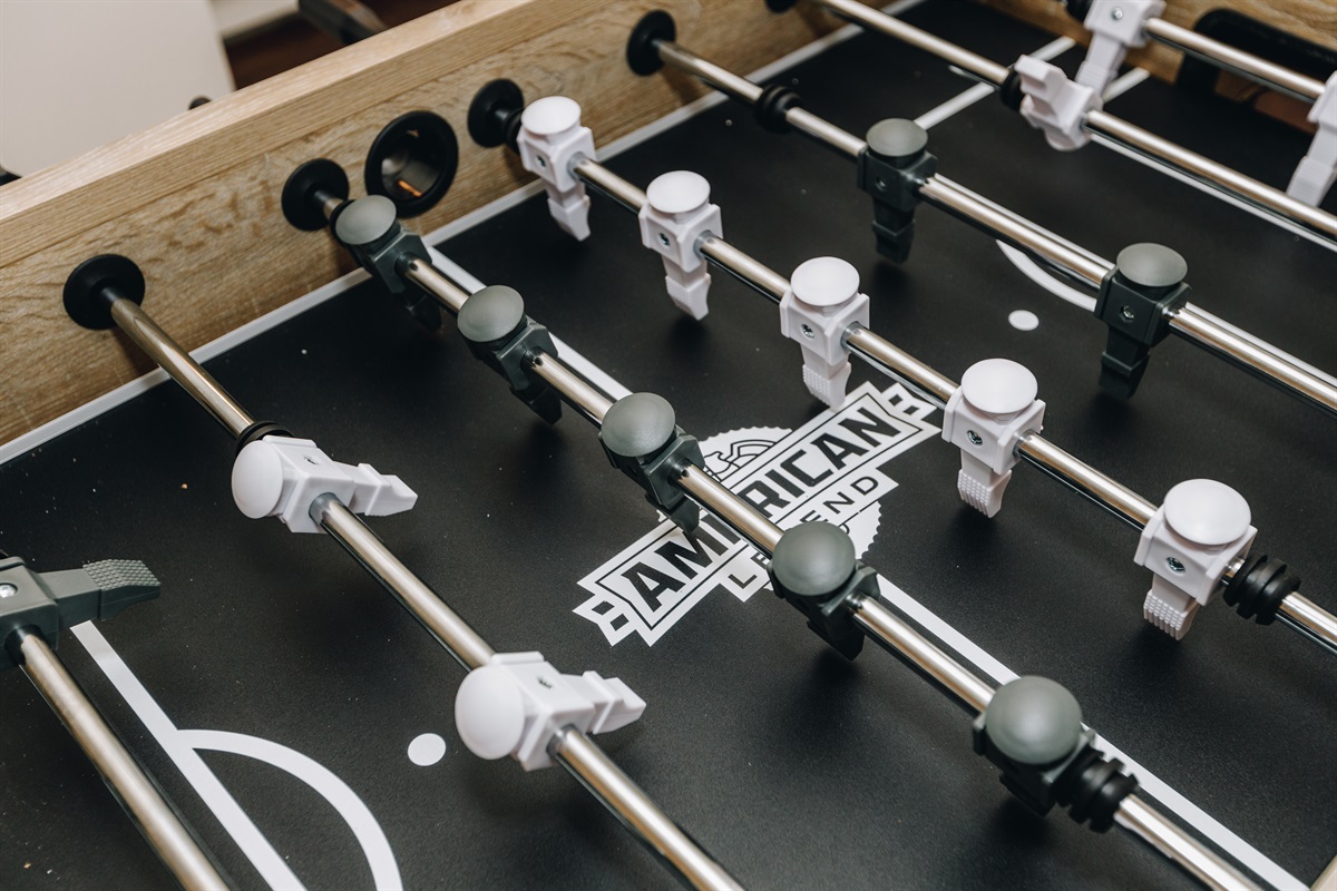 Enjoy a game of foosball in our dedicated game room.