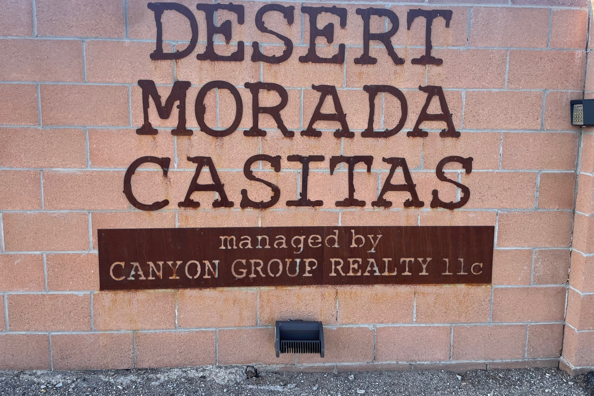 Signage near front gate.