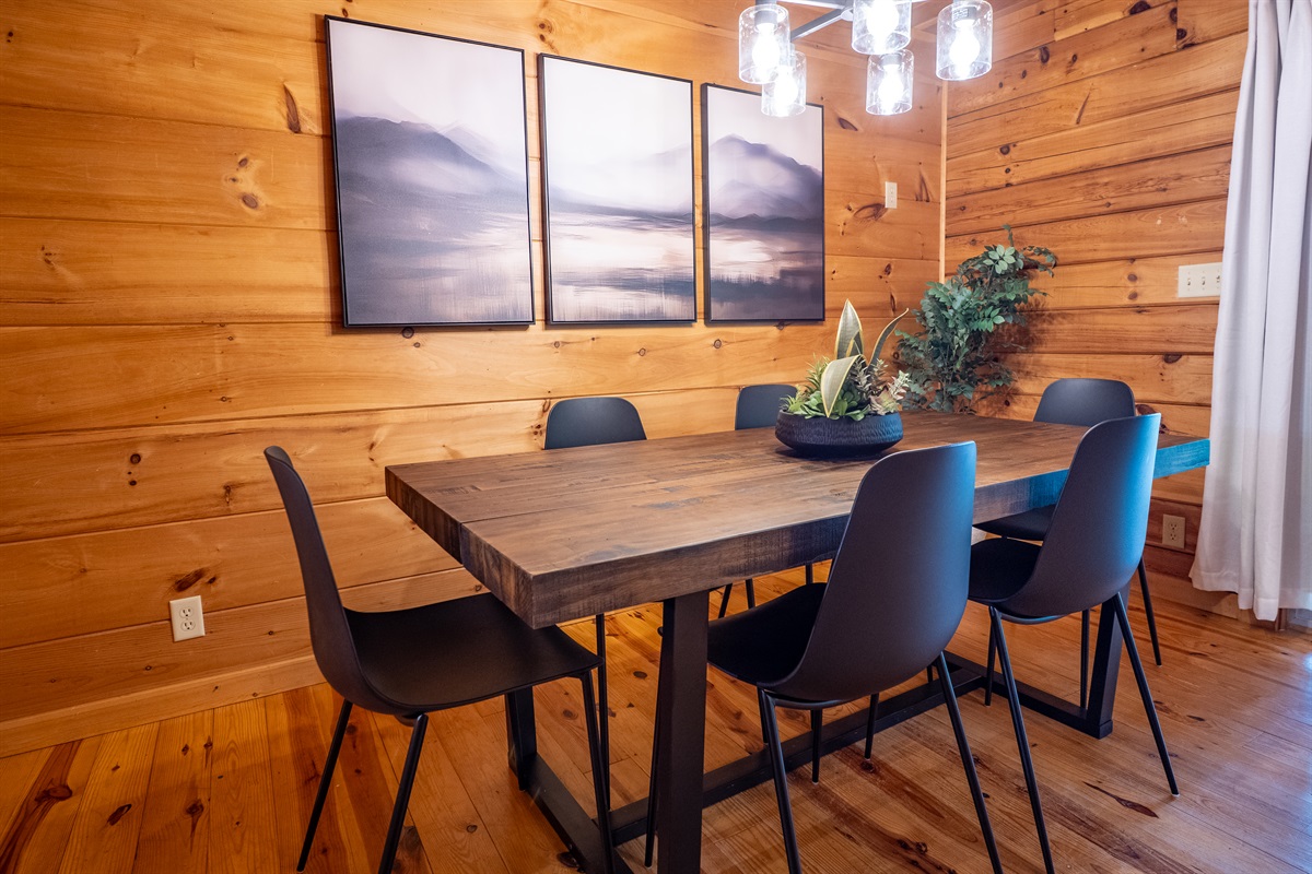 Mealtime magic happens here! Our dining area is perfect for everything from quick breakfasts to festive dinners.