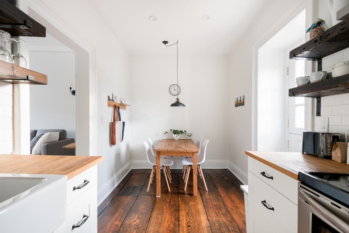 The dining nook off the kitchen