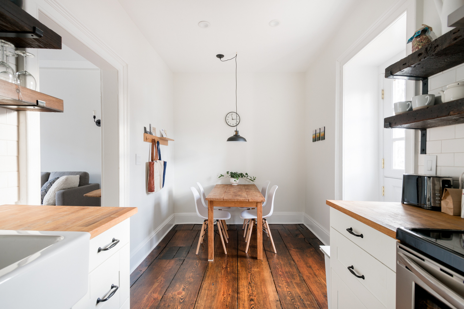 The dining nook off the kitchen