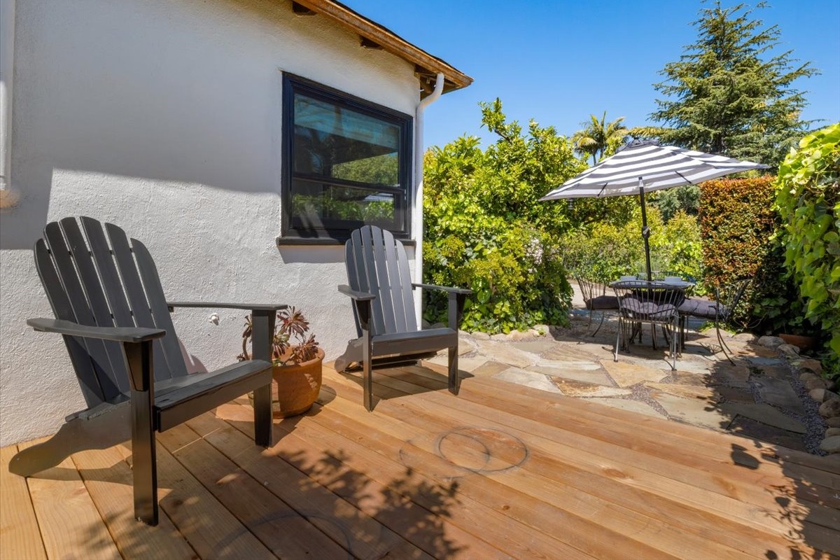 private deck with patio