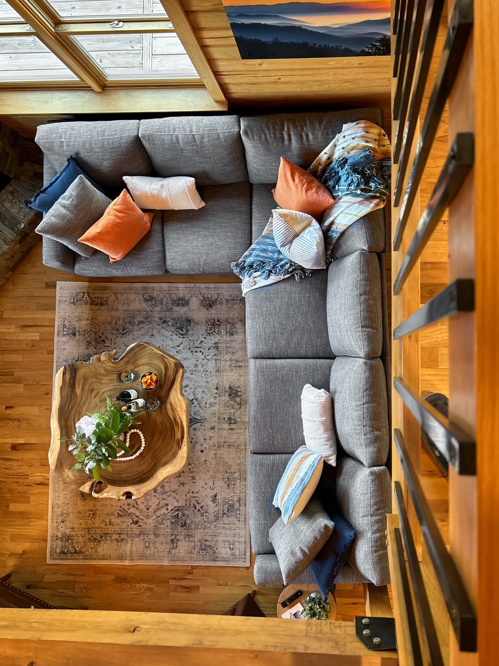 Just imagined your whole crew piled onto this couch and enjoying game night.