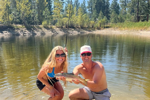 Caught on property.  Fishing is catch and release with barbless hook.