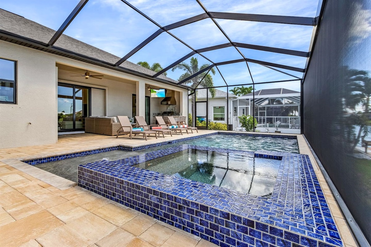 Soak away your worries in the soothing bubble spa, designed for your peaceful escape!