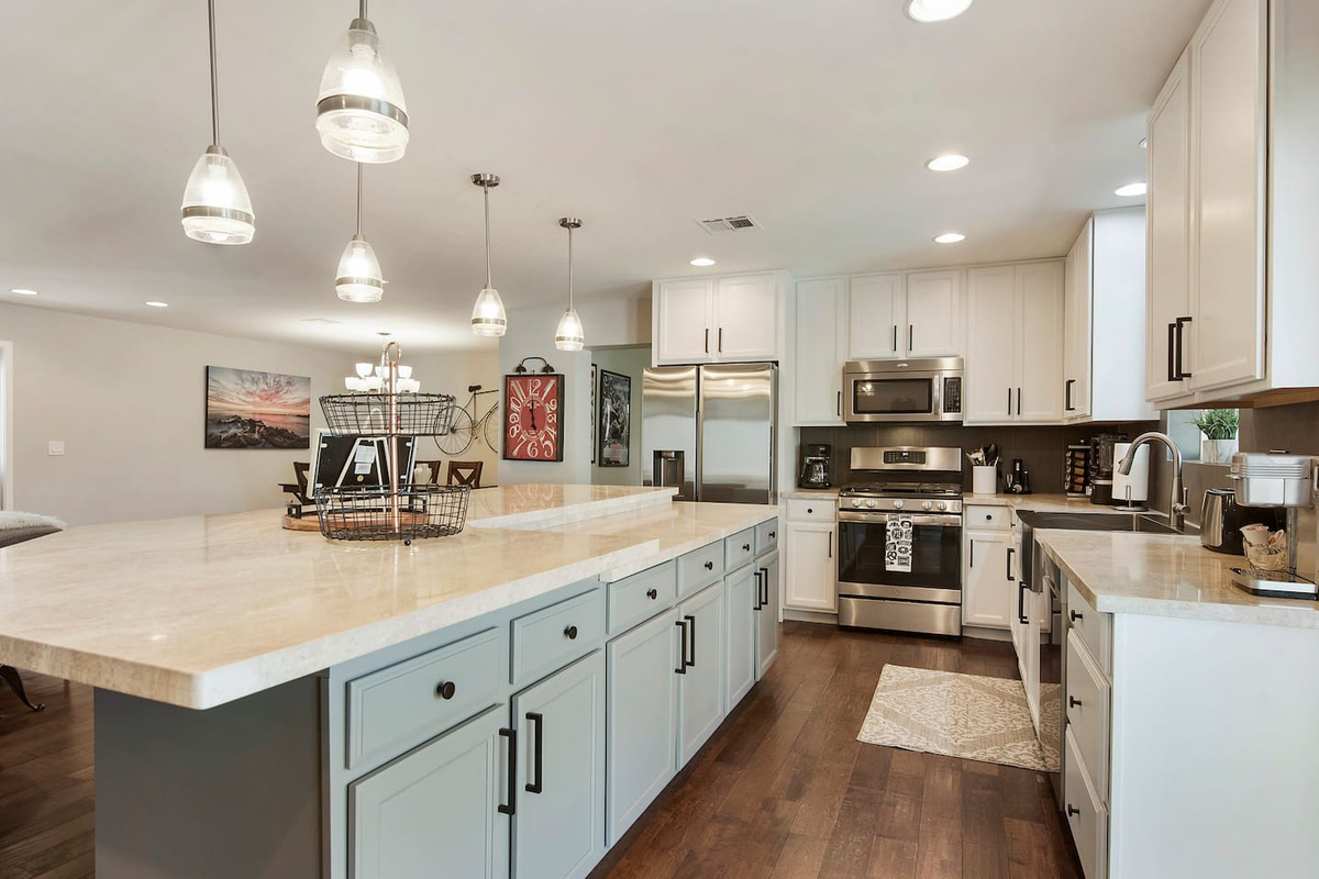 Plenty of space and a HUGE center island for entertaining.