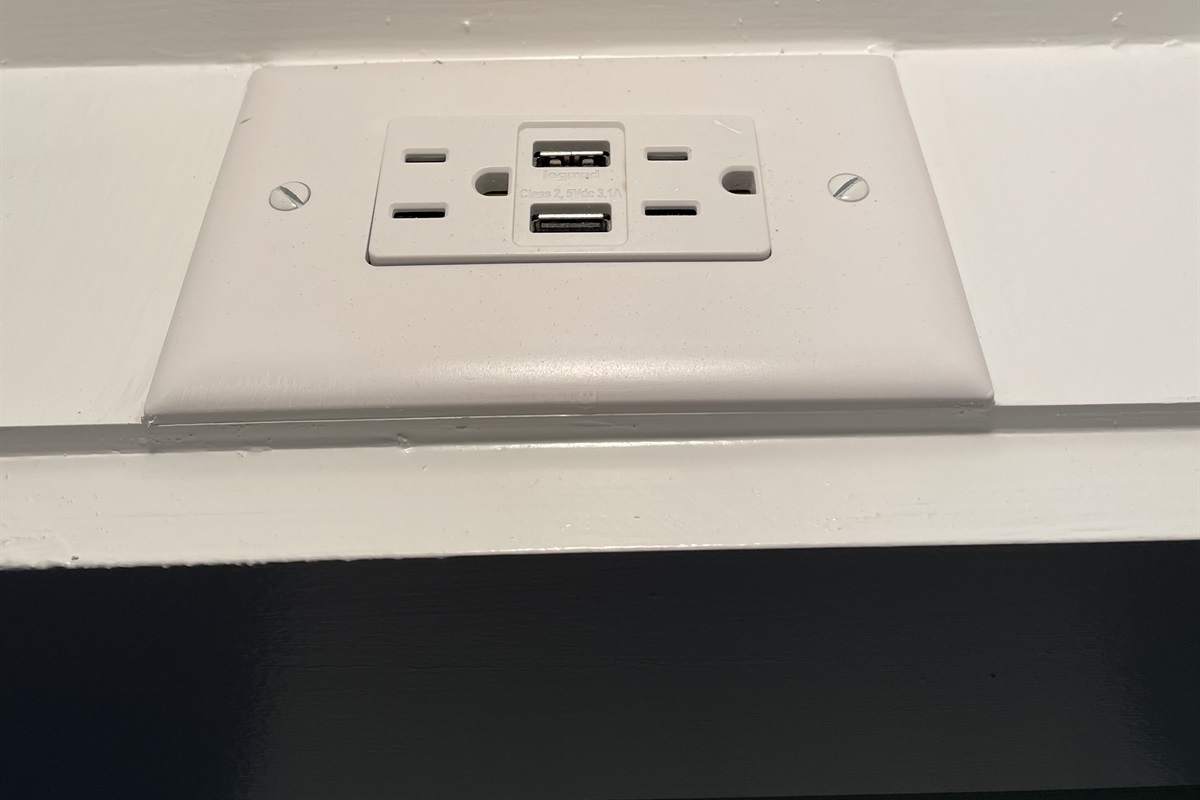 Each Bunk has its own light and usb charging station