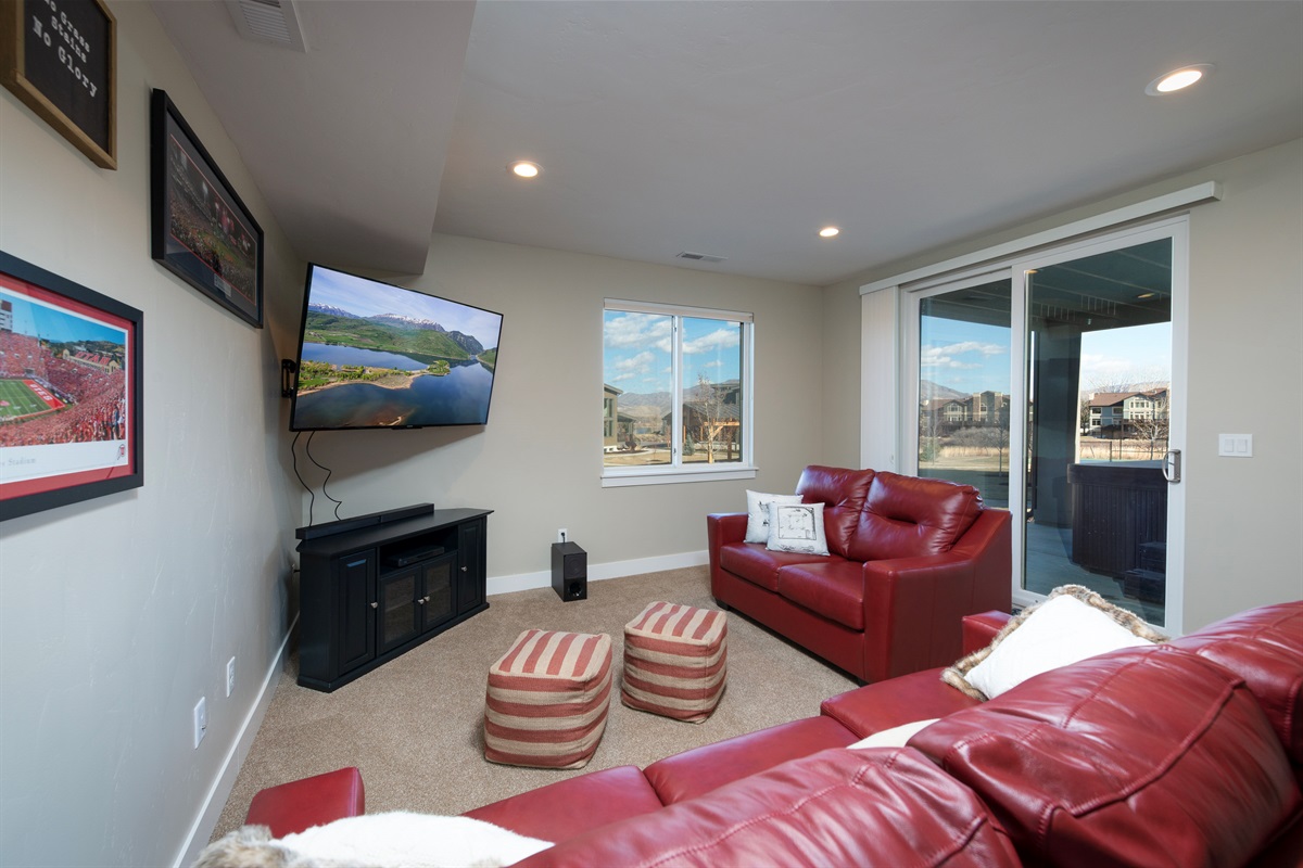 elax and recharge in the second living area with cozy seating