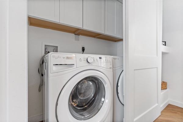 Upstairs Loft laundry!