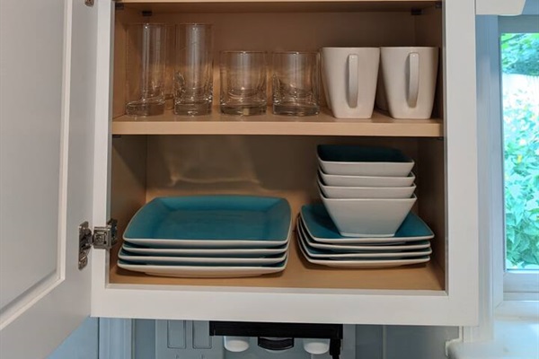 More than enough glasses for your stay. Including wine and beer glasses!