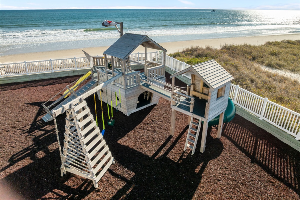 A seaside playground where kids can play and explore!