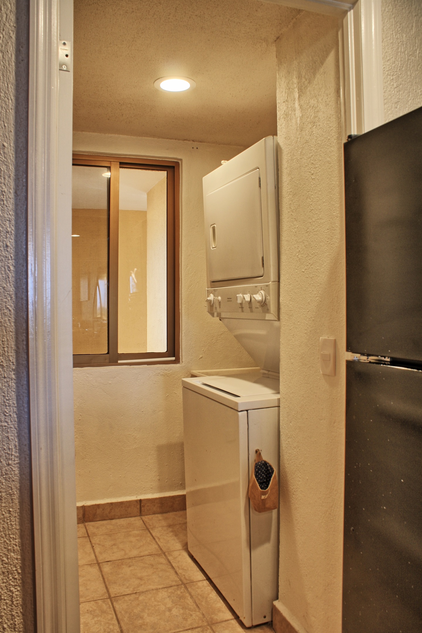 washer and dryer in the condo